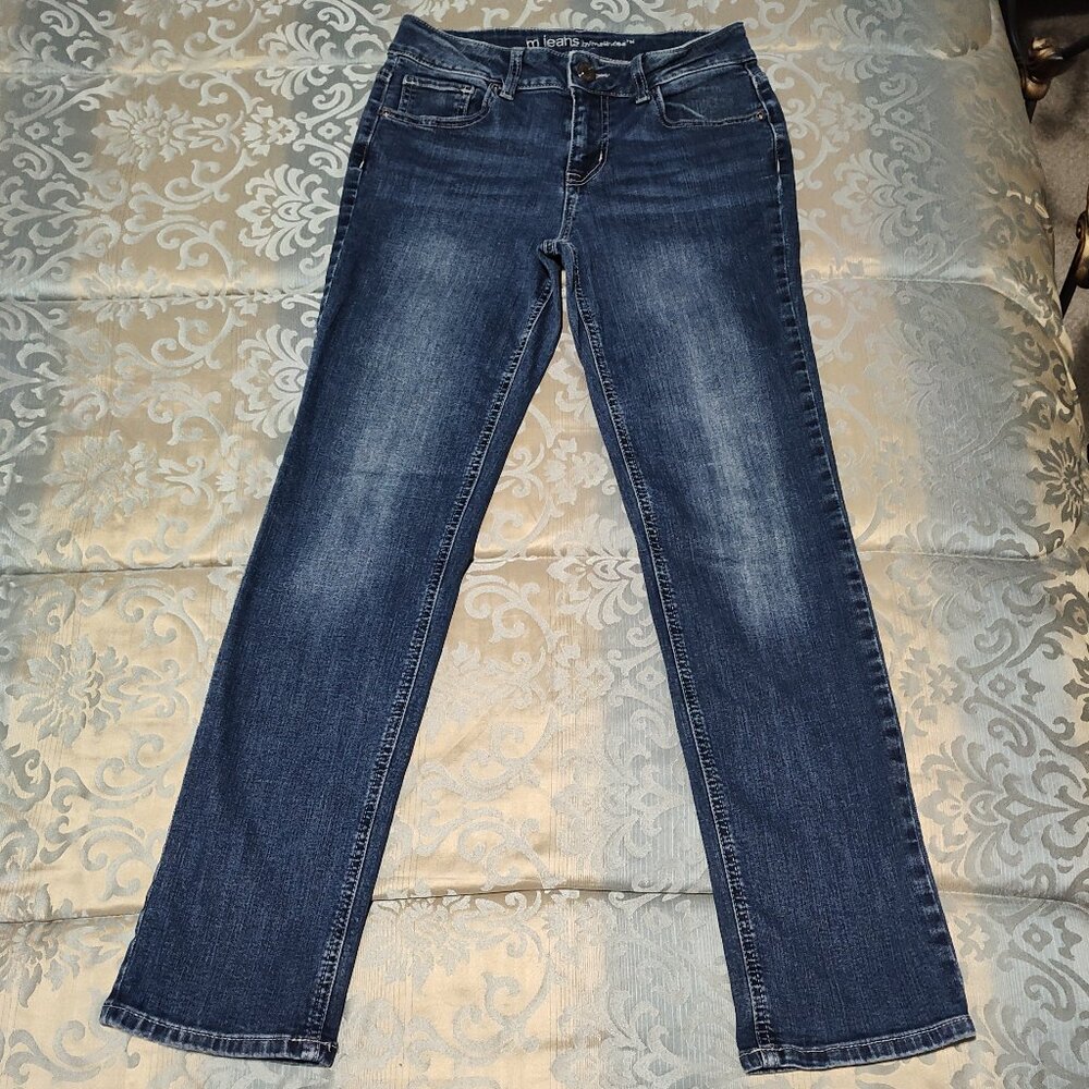 M Jeans by Maurices mid-rise blue jeans, excellent used condition, size 4 short